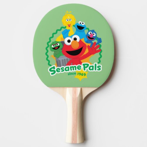Sesame Street  Sesame Pals Since 1969 Ping Pong Paddle