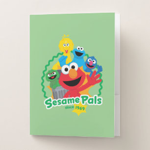 Sesame Street Sesame Pals Since 1969 Pocket Folder
