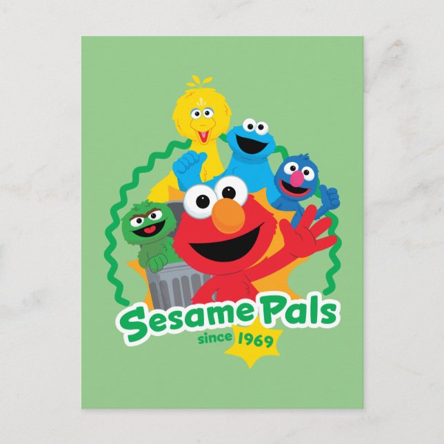 Sesame Street | Sesame Pals Since 1969 Postcard (Front)