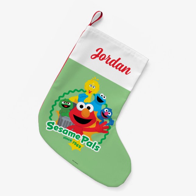 Sesame Street | Sesame Pals Since 1969 Small Christmas Stocking (Front (Hanging))