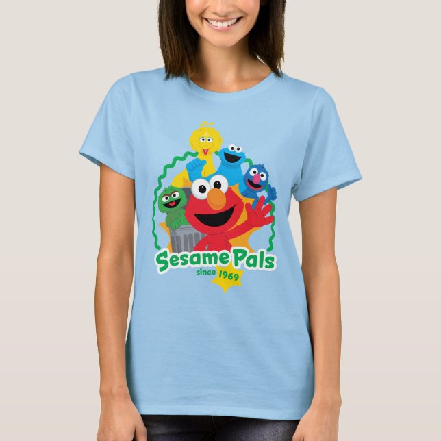 Sesame Street | Sesame Pals Since 1969 T-Shirt (Front)