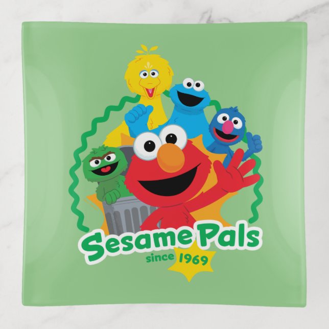 Sesame Street | Sesame Pals Since 1969 Trinket Tray (Front)