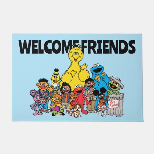 Sesame Street  Sesame Pals Welcome Friends Doormat