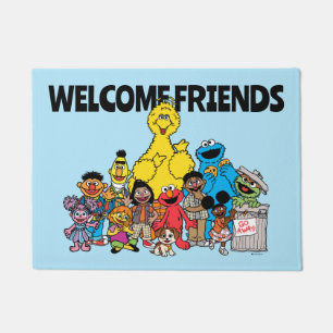 Sesame Street Sesame Pals Welcome Friends Doormat