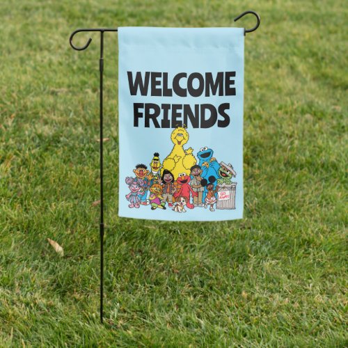 Sesame Street  Sesame Pals Welcome Friends Garden Flag