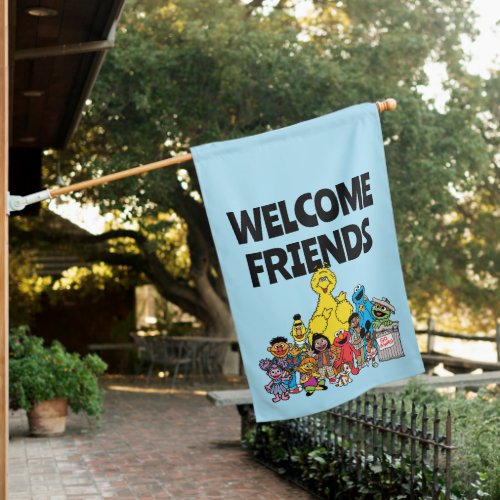 Sesame Street  Sesame Pals Welcome Friends House Flag