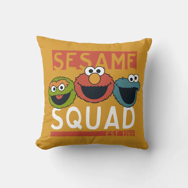 Sesame Street - Sesame Squad Throw Pillow | Zazzle