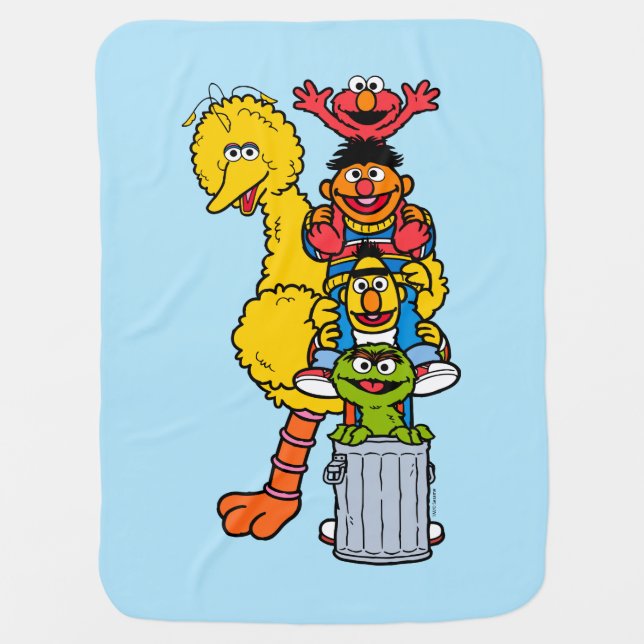 Sesame Street | Sesame Street Pals Pose Baby Blanket (Front)