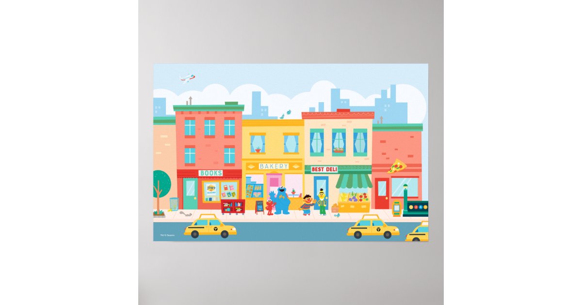 Sesame Street | Sesame Street Scene Poster | Zazzle
