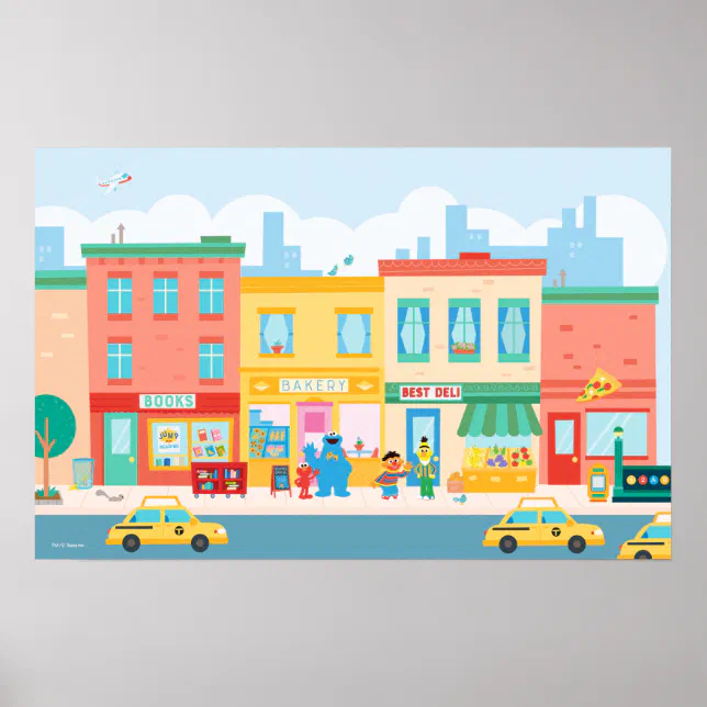 Sesame Street | Sesame Street Scene Poster | Zazzle