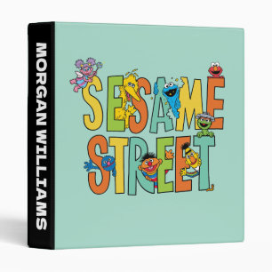 Sesame Street   Sesame Street Type Pals   Add Name 3 Ring Binder