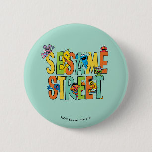 Sesame Street Sesame Street Type Pals Button