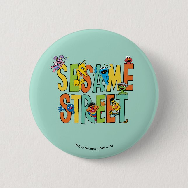 Sesame Street | Sesame Street Type Pals Button (Front)