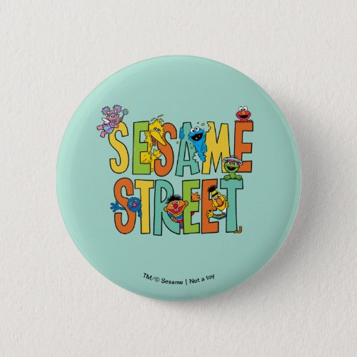 Sesame Street  Sesame Street Type Pals Button
