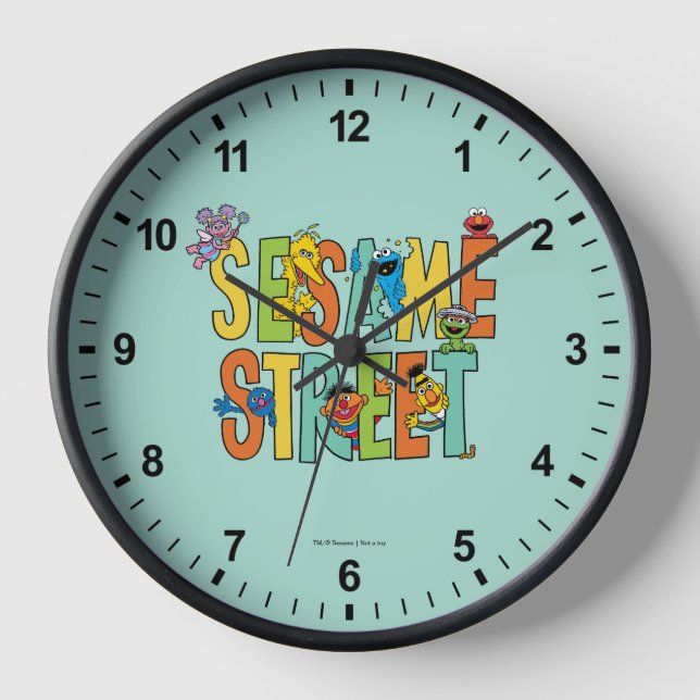 Sesame Street | Sesame Street Type Pals Clock (Front)