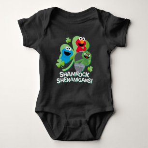 Sesame Street Shamrock Shenanigans! Baby Bodysuit