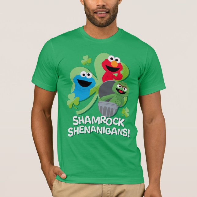Sesame Street | Shamrock Shenanigans! T-Shirt (Front)