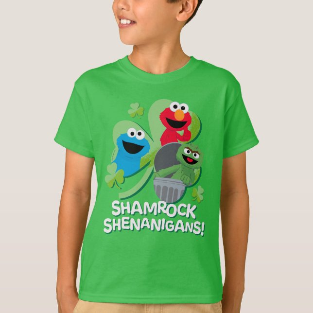 Sesame Street | Shamrock Shenanigans! T-Shirt (Front)