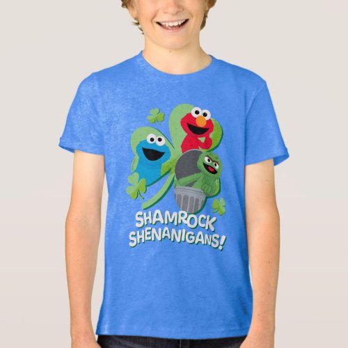 Sesame Street  Shamrock Shenanigans Tri_Blend Shirt