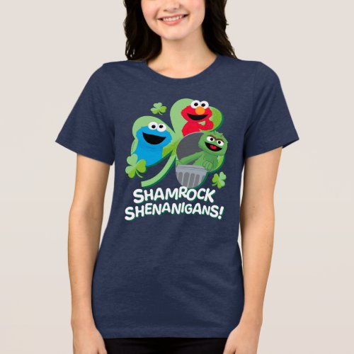 Sesame Street  Shamrock Shenanigans Tri_Blend Shirt