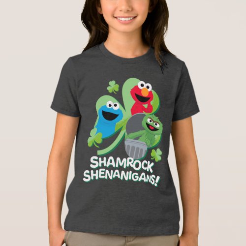 Sesame Street  Shamrock Shenanigans Tri_Blend Shirt