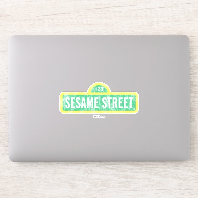Sesame Street Sign Sticker (Computer)