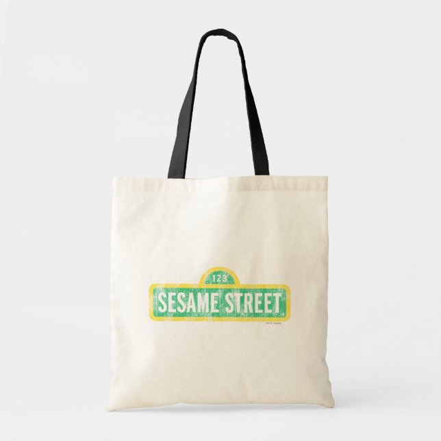Sesame Street Sign Tote Bag (Front)