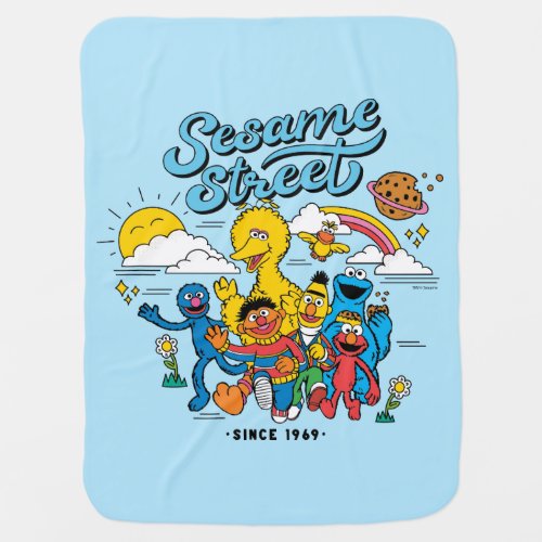 Sesame Street  Since 1969 Baby Blanket