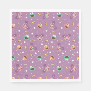Sesame Street S'mores Pattern Napkins