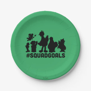 Sesame Street - #SquadGoals Paper Plates