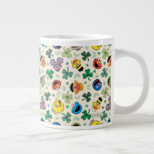 Sesame Street St. Patrick's Day Pattern Giant Coffee Mug