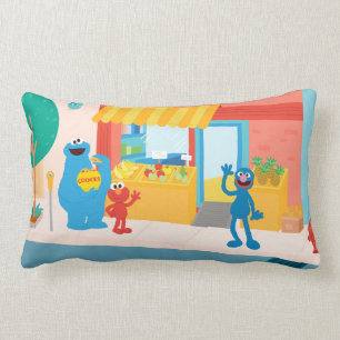 Sesame Street Street Scene Lumbar Pillow