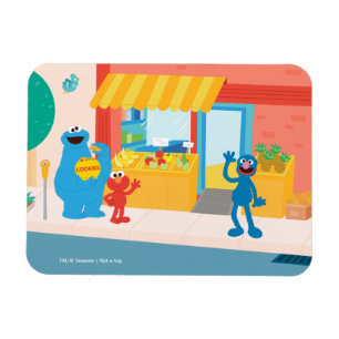 Sesame Street Street Scene Magnet