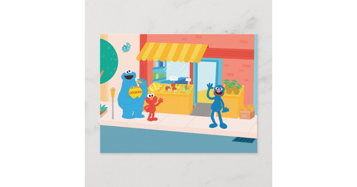 Sesame Street | Street Scene Postcard | Zazzle