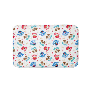 Sesame Street Tango, Elmo, & Grover Pattern Bath Mat