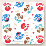 Sesame Street | Tango, Elmo, &amp; Grover Pattern Beverage Coaster