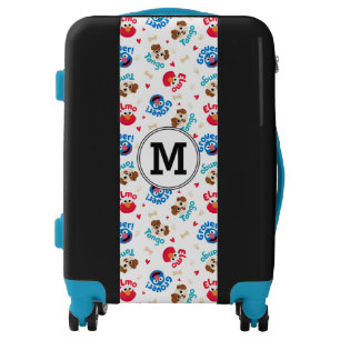 Sesame Street Tango, Elmo, & Grover Pattern Luggage