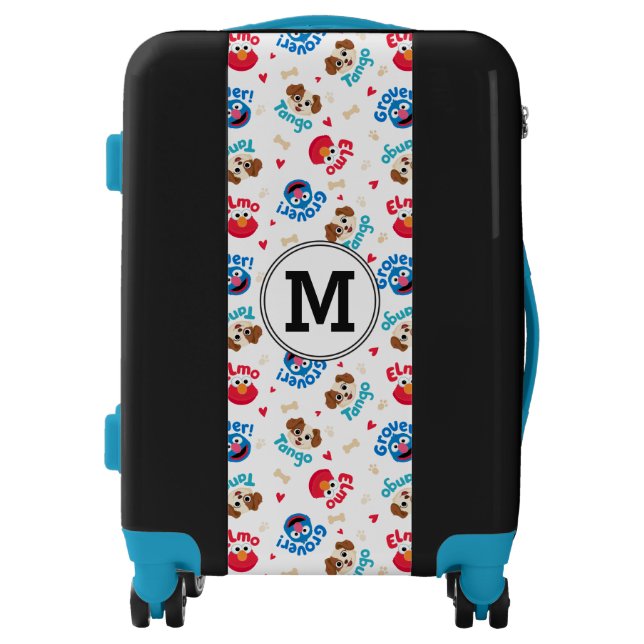Sesame Street | Tango, Elmo, & Grover Pattern Luggage (Front)