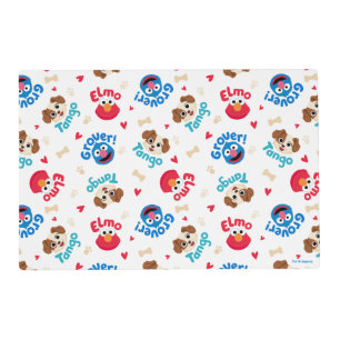 Sesame Street Tango, Elmo, & Grover Pattern Placemat