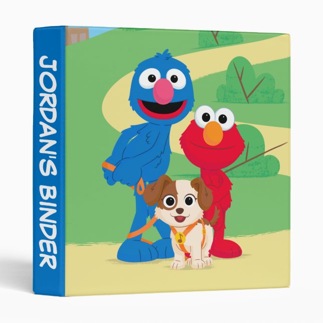 Sesame Street | Tango With Grover & Elmo 3 Ring Binder (Front/Spine)