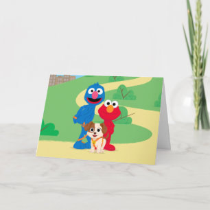 Sesame Street Tango With Grover & Elmo Card