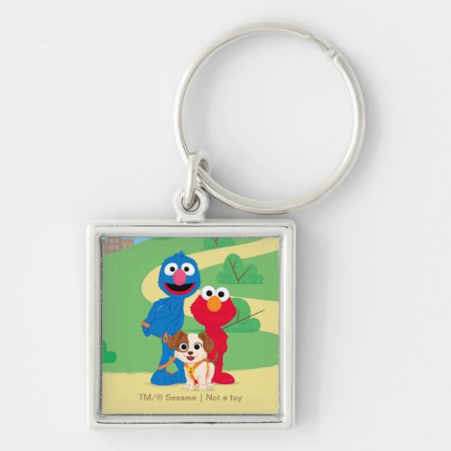Sesame Street  Tango With Grover  Elmo Keychain