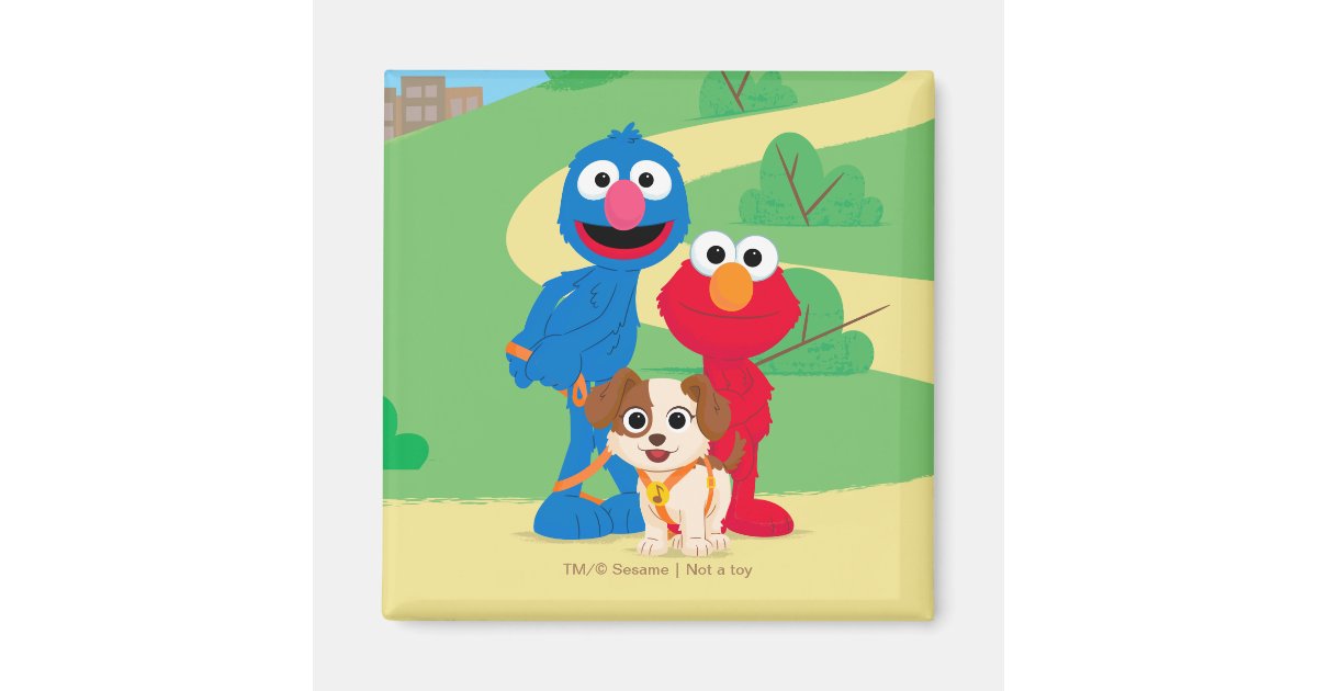 Sesame Street | Tango With Grover & Elmo Magnet | Zazzle