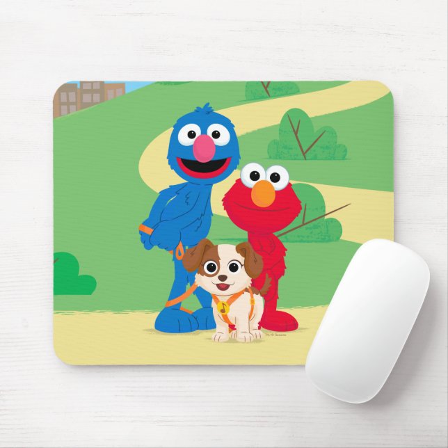 Sesame Street | Tango With Grover & Elmo Mouse Pad (With Mouse)