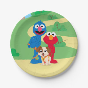Sesame Street   Tango With Grover & Elmo Paper Plates