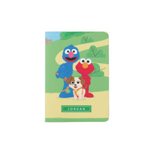 Baby Elmo in Sesame Street Red Passport Cover 