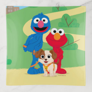 Sesame Street Tango With Grover & Elmo Trinket Tray