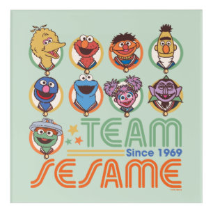 Sesame Street Team Sesame Since 1969 Acrylic Print