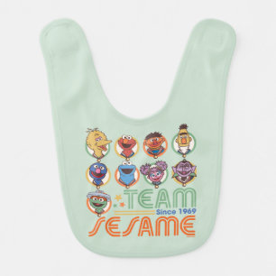 Sesame Street Team Sesame Since 1969 Baby Bib