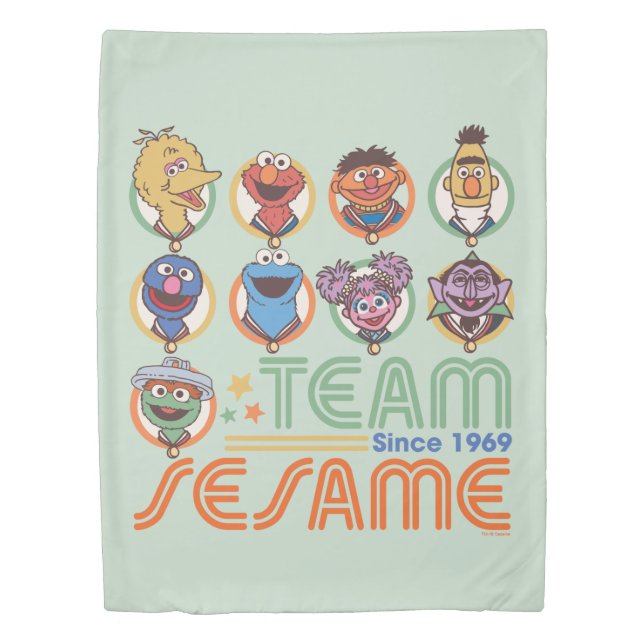 Sesame Street | Team Sesame Since 1969 Duvet Cover (Front)